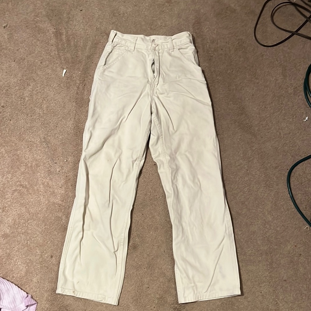 White cargo pants, size SM